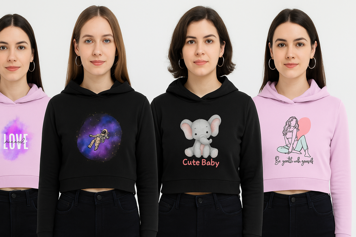 Female Cropped Hoodie